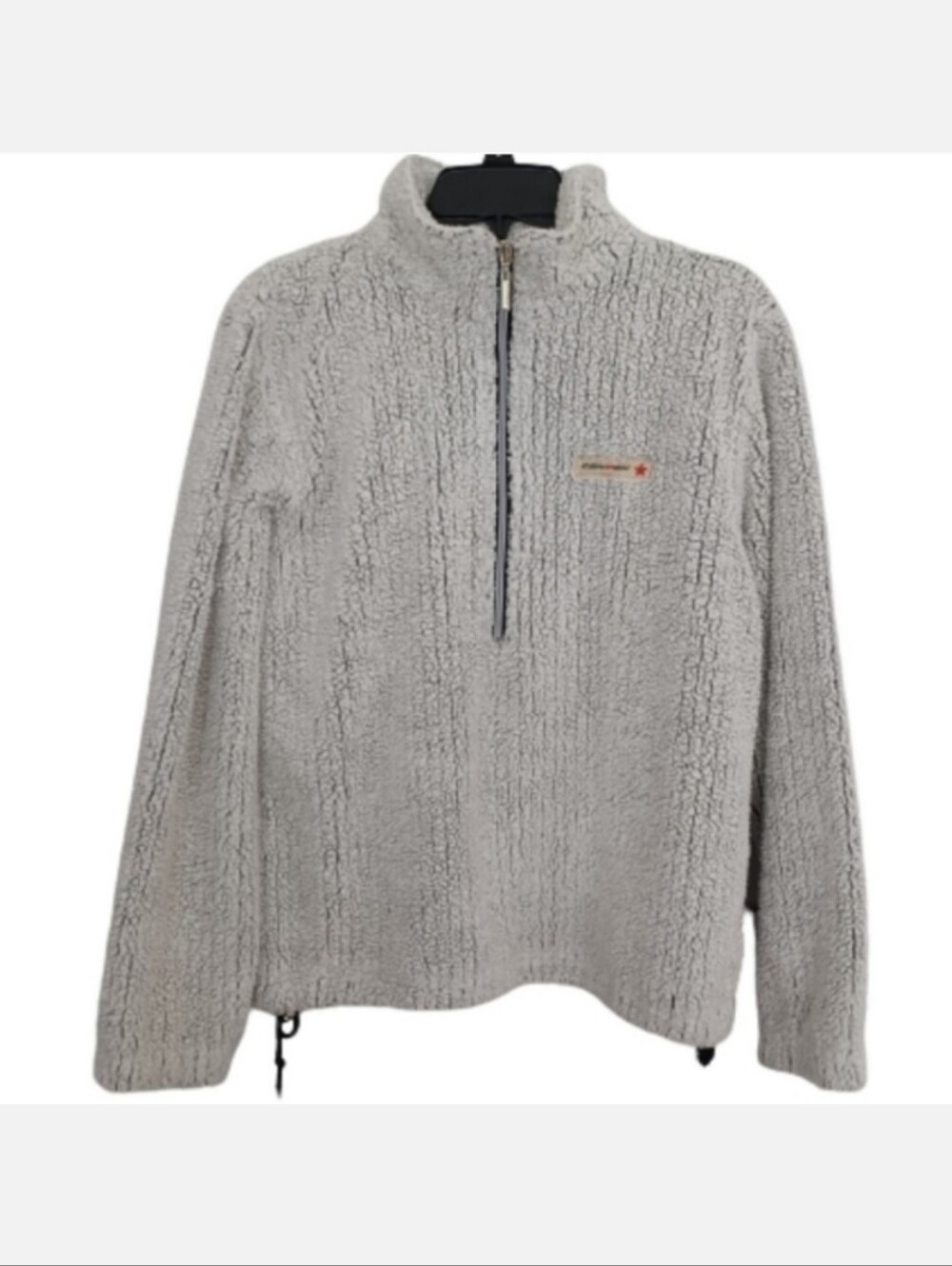 CANYON Women's Sports Athleisure Neutral Sherpa Fleece Pullover Sweater Top Coat
